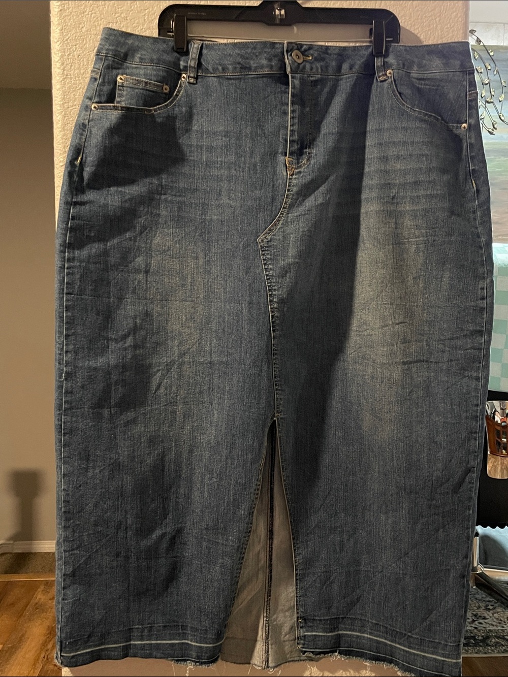 Highway Jeans Women's Straight Denim Skirt - Blue sz 24W